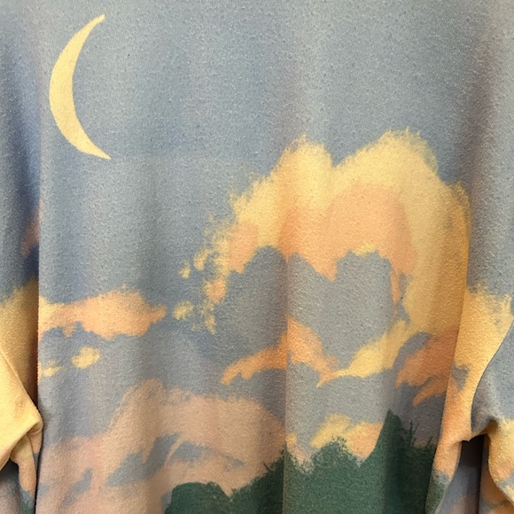 Wildfox Lavender Fields Roadtrip Oversized Sweatshirt Size Small - Picture 7 of 9